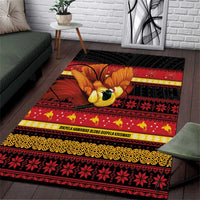 Papua New Guinea Christmas Area Rug Bikpela hamamas blong dispela Krismas - Polynesian Pride