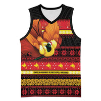Papua New Guinea Christmas Basketball Jersey Bikpela hamamas blong dispela Krismas - Polynesian Pride