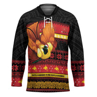 Papua New Guinea Christmas Hockey Jersey Bikpela hamamas blong dispela Krismas LT14 Unisex Red - Polynesian Pride