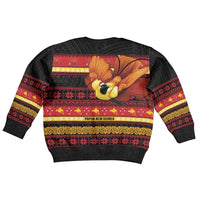 Papua New Guinea Christmas Kid Ugly Christmas Sweater Bikpela hamamas blong dispela Krismas LT14 - Polynesian Pride