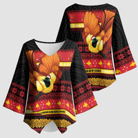 Papua New Guinea Christmas Kimono Sleeve Blouse Bikpela hamamas blong dispela Krismas - Polynesian Pride