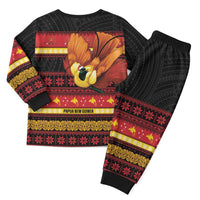 Papua New Guinea Christmas Pajama Set Bikpela hamamas blong dispela Krismas - Polynesian Pride