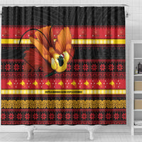 Papua New Guinea Christmas Shower Curtain Bikpela hamamas blong dispela Krismas - Polynesian Pride