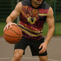 Papua New Guinea Christmas Sleeveless Hoodie Bikpela hamamas blong dispela Krismas - Polynesian Pride