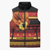 Papua New Guinea Christmas Sleeveless Puffer Jacket Bikpela hamamas blong dispela Krismas - Polynesian Pride