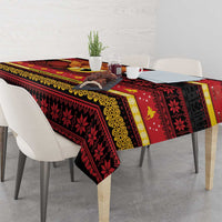 Papua New Guinea Christmas Tablecloth Bikpela hamamas blong dispela Krismas - Polynesian Pride