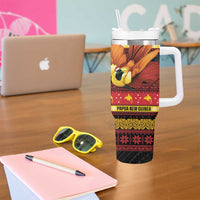 Papua New Guinea Christmas Tumbler With Handle Bikpela hamamas blong dispela Krismas - Polynesian Pride