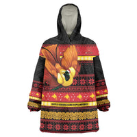 Papua New Guinea Christmas Wearable Blanket Hoodie Bikpela hamamas blong dispela Krismas - Polynesian Pride