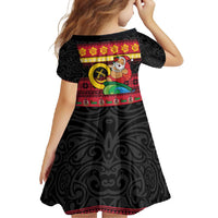 Vanuatu Christmas Family Matching Off Shoulder Maxi Dress and Hawaiian Shirt Joyeux Noel Surfing Santa With Boar Tusk LT14 - Polynesian Pride