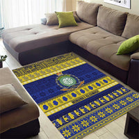 Niue Christmas Area Rug Monuina e Kilisimasi Hiapo Motifs - Polynesian Pride