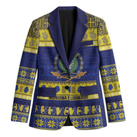Niue Christmas Blazer Monuina e Kilisimasi Hiapo Motifs - Polynesian Pride