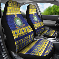 Niue Christmas Car Seat Cover Monuina e Kilisimasi Hiapo Motifs - Polynesian Pride