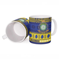 Niue Christmas Ceramic Mug Monuina e Kilisimasi Hiapo Motifs - Polynesian Pride
