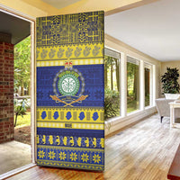 Niue Christmas Door Cover Monuina e Kilisimasi Hiapo Motifs - Polynesian Pride