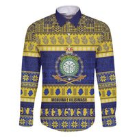 Niue Christmas Family Matching Off The Shoulder Long Sleeve Dress and Hawaiian Shirt Monuina e Kilisimasi Hiapo Motifs - Polynesian Pride