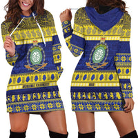 Niue Christmas Hoodie Dress Monuina e Kilisimasi Hiapo Motifs - Polynesian Pride