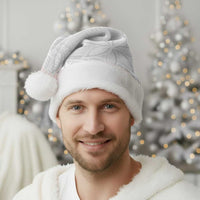 Tapu Fanau Ia Niue Christmas Santa Hat Happy White Sunday Unique Hiapo - Polynesian Pride