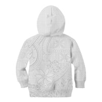 Tapu Fanau Ia Niue Kid Hoodie Happy White Sunday Unique Hiapo - Polynesian Pride