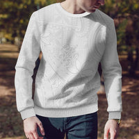 Tapu Fanau Ia Niue Ugly Christmas Sweater Happy White Sunday Unique Hiapo - Polynesian Pride