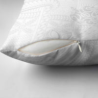 Tapu Fanau Ia Niue Pillow Cover Happy White Sunday Unique Hiapo - Polynesian Pride