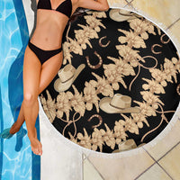 Vanuatu Cowboy Beach Blanket Seamless Straw Hats Hibiscus - Polynesian Pride