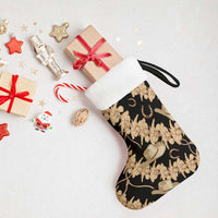 Vanuatu Cowboy Christmas Stocking Seamless Straw Hats Hibiscus - Polynesian Pride