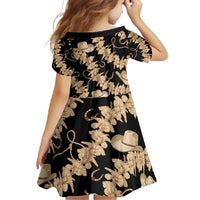 Vanuatu Cowboy Family Matching Off Shoulder Maxi Dress and Hawaiian Shirt Seamless Straw Hats Hibiscus - Polynesian Pride