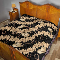 Vanuatu Cowboy Quilt Seamless Straw Hats Hibiscus - Polynesian Pride