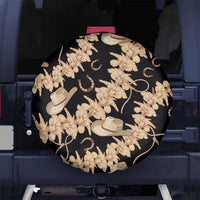 Vanuatu Cowboy Spare Tire Cover Seamless Straw Hats Hibiscus - Polynesian Pride