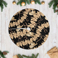 Vanuatu Cowboy Tree Skirt Seamless Straw Hats Hibiscus - Polynesian Pride