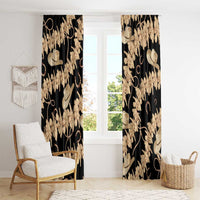 Vanuatu Cowboy Window Curtain Seamless Straw Hats Hibiscus - Polynesian Pride