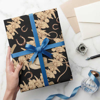 Vanuatu Cowboy Wrapping Paper Seamless Straw Hats Hibiscus - Polynesian Pride