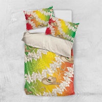 Vanuatu Cowboy Bedding Set Straw Hats Hibiscus With Sand Drawing - Polynesian Pride