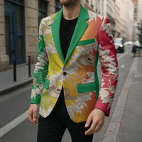 Vanuatu Cowboy Blazer Straw Hats Hibiscus With Sand Drawing - Polynesian Pride