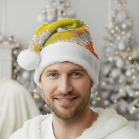 Vanuatu Cowboy Christmas Santa Hat Straw Hats Hibiscus With Sand Drawing - Polynesian Pride