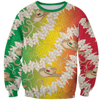 Vanuatu Cowboy Sweatshirt Straw Hats Hibiscus With Sand Drawing - Polynesian Pride