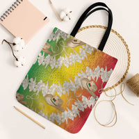 Vanuatu Cowboy Tote Bag Straw Hats Hibiscus With Sand Drawing - Polynesian Pride