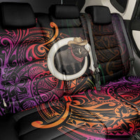 Vanuatu Boar Cowboy Back Car Seat Cover Tusk Gradient Polynesian Pattern - Polynesian Pride