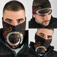 Vanuatu Boar Cowboy Neck Gaiter Tusk Gradient Polynesian Pattern - Polynesian Pride