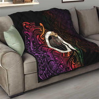 Vanuatu Boar Cowboy Quilt Tusk Gradient Polynesian Pattern - Polynesian Pride