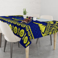 Personalised Fiji Natabua High School Tablecloth Fijian Tapa Pattern LT14 - Polynesian Pride