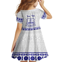 Personalised Fiji Labasa College Family Matching Puletasi Dress and Hawaiian Shirt Fijian Tapa Pattern LT14 - Polynesian Pride