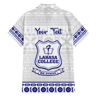 Personalised Fiji Labasa College Family Matching Puletasi Dress and Hawaiian Shirt Fijian Tapa Pattern LT14 - Polynesian Pride