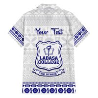 Personalised Fiji Labasa College Family Matching Summer Maxi Dress and Hawaiian Shirt Fijian Tapa Pattern LT14 - Polynesian Pride