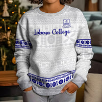 Personalised Fiji Labasa College Kid Ugly Christmas Sweater Fijian Tapa Pattern LT14 - Polynesian Pride