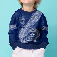 Personalised Fiji Queen Victoria School Kid Ugly Christmas Sweater Fijian Tapa Pattern LT14 - Polynesian Pride