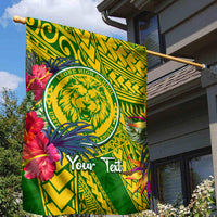 Personalised Leone High School Garden Flag American Samoa Schools Polynesian Tropical Flowers LT14 - Polynesian Pride