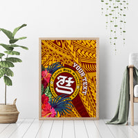 Personalised Tafuna High School Canvas Wall Art American Samoa Schools Polynesian Tropical Flowers LT14 - Polynesian Pride