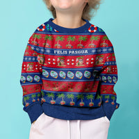 Personalised Guam Christmas Kid Ugly Christmas Sweater Felis Pasgua LT14 - Polynesian Pride