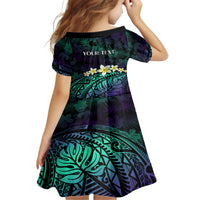 Personalised Pasifika Festival Auckland Kid Short Sleeve Dress 2024 Pacific Islands Polynesian Pattern LT14 - Polynesian Pride